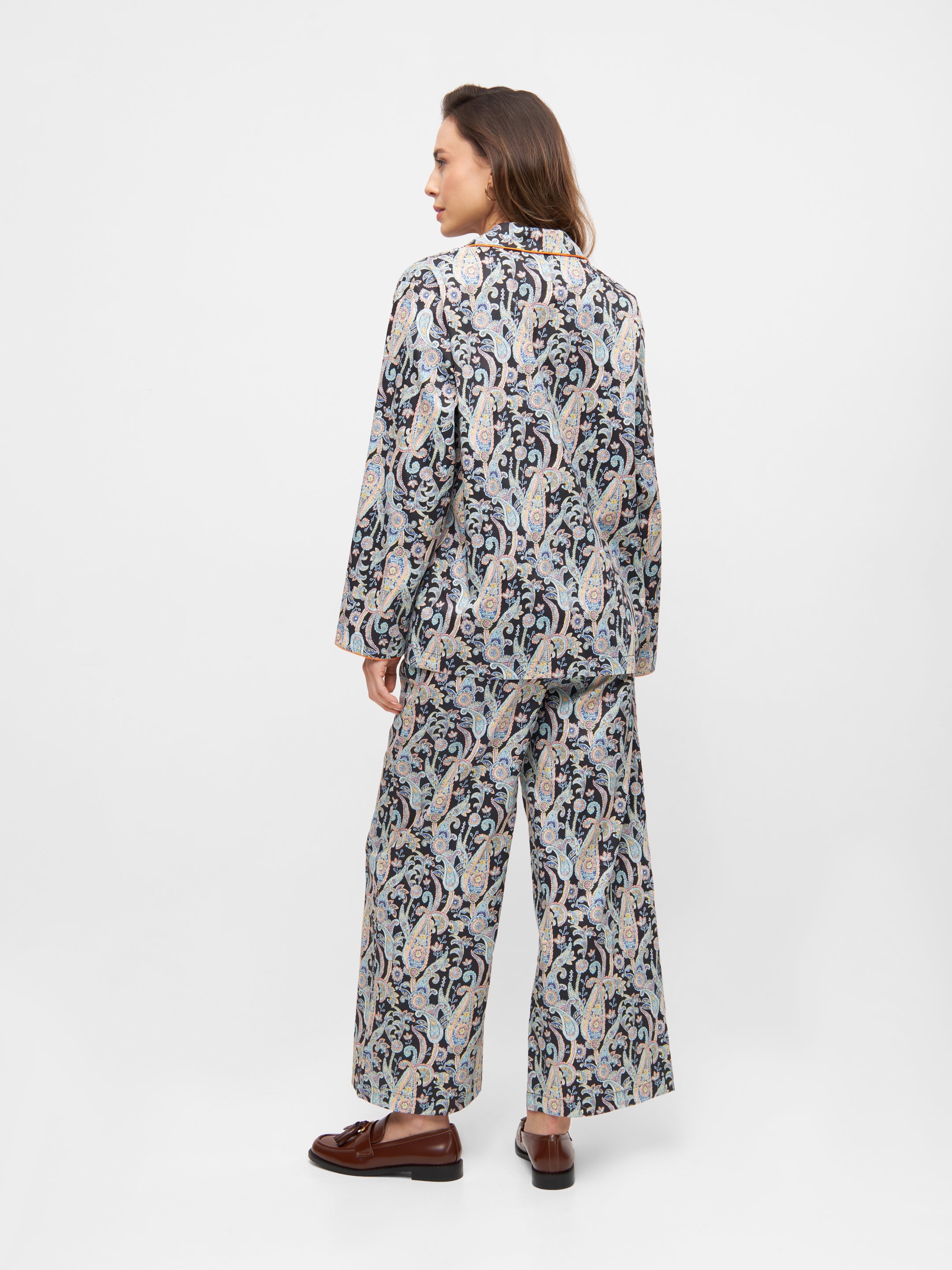 LEANDRA PANTS /Black Paisley